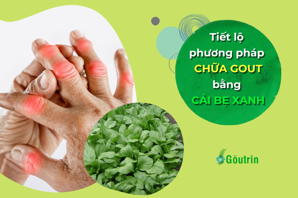 Hé lộ phương pháp trị gout bằng cải bẹ xanh