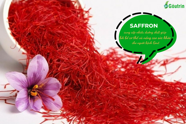 Trong Saffron có chứa nhiều chất dinh dưỡng thiết yếu cho cơ thể và rất hữu ích đối với những người bị Gout